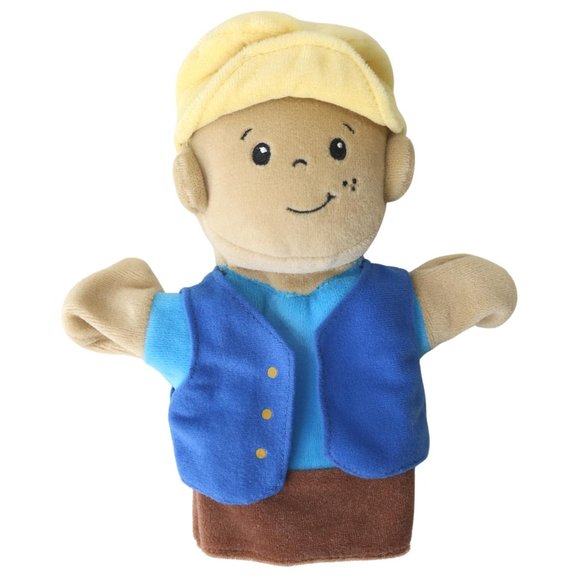 Step 2 Puppet Boy Yellow Hat Blue Shirt Vest Replacement Pretend Play Toy 2008 - Picture 1 of 9